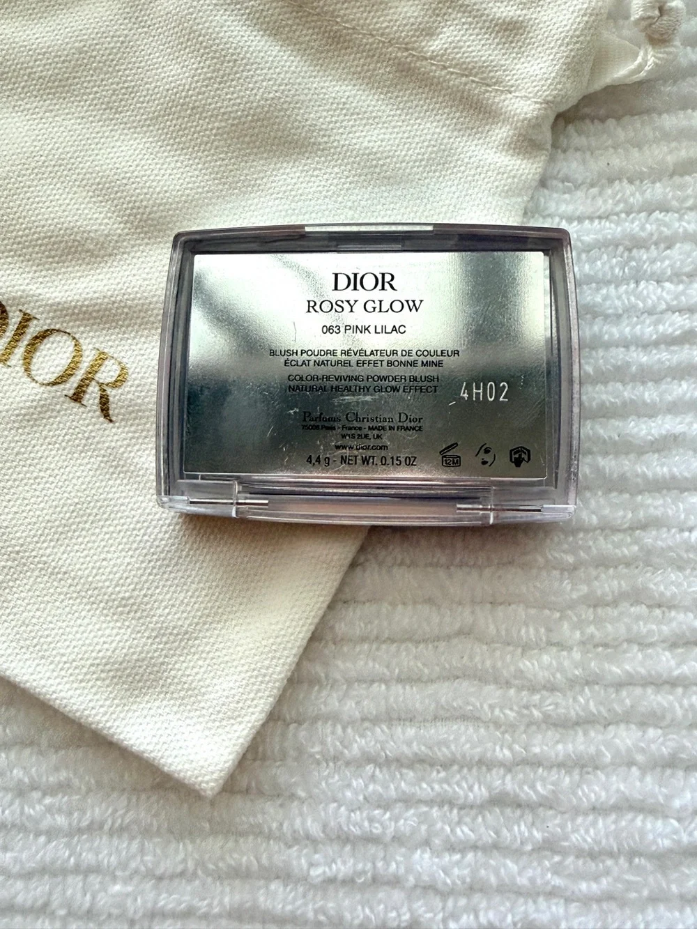 Dior Rosy Glow in shade 063 Pink Lilac BN (with flaw) + Dust Bag OG palette